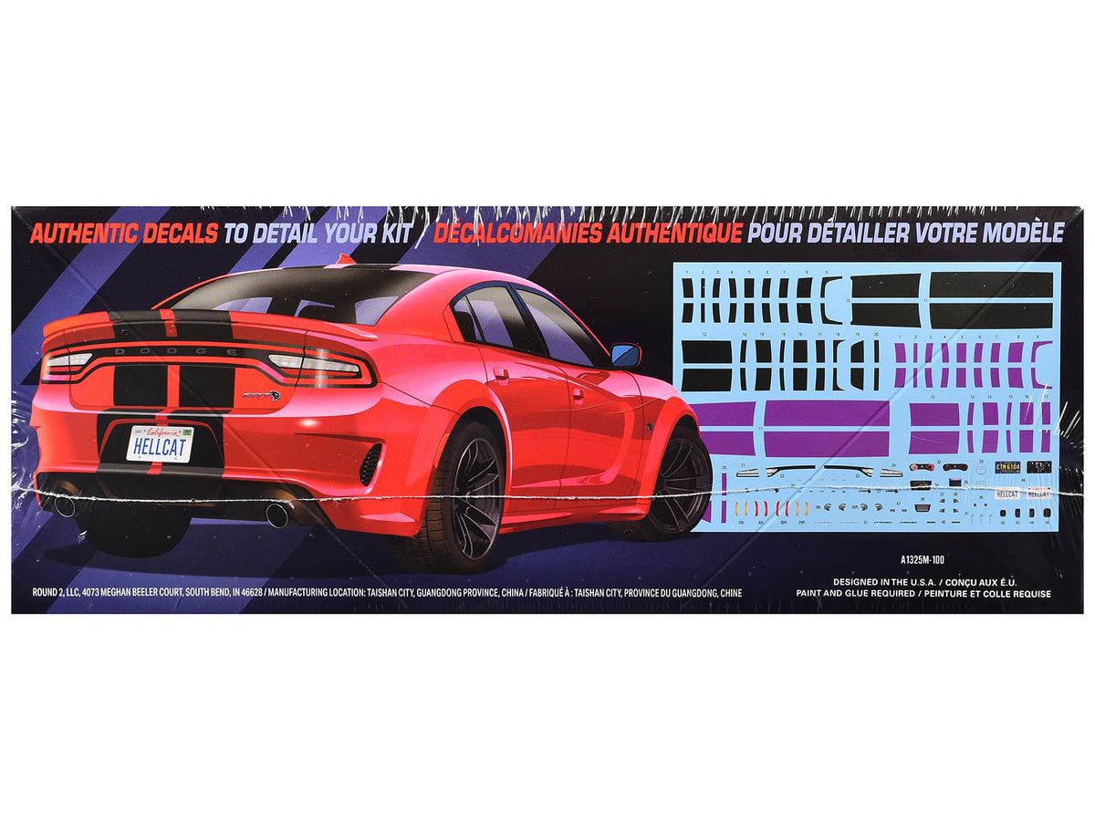 Skill 2 Model Kit 2021 Dodge Charger Hellcat Redeye Widebody 1/25 Scale Model
