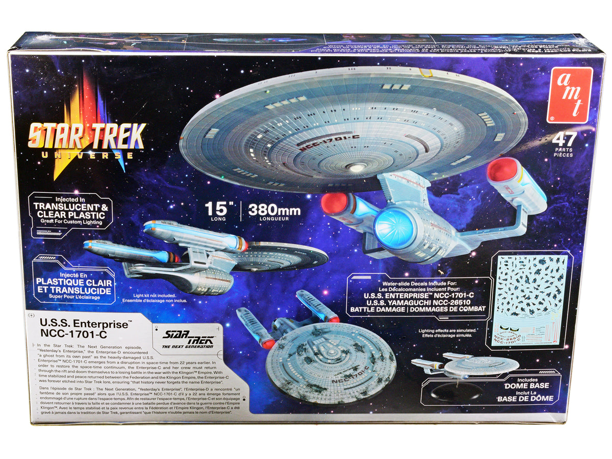 Skill 2 Model Kit U.S.S. Enterprise NCC-1701-C Space Ship "Star Trek: The Next Generation" (1987) TV Series 1/1400 Scale Model