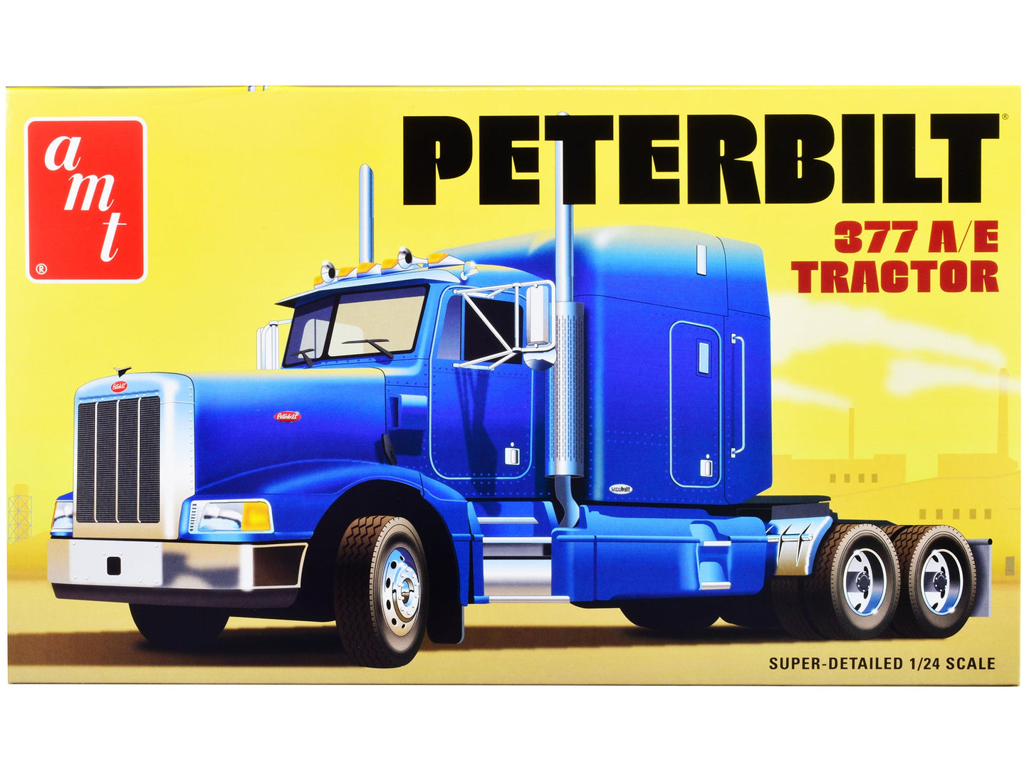 Skill 3 Model Kit Peterbilt 377 A/E Truck Tractor 1/24 Scale Model
