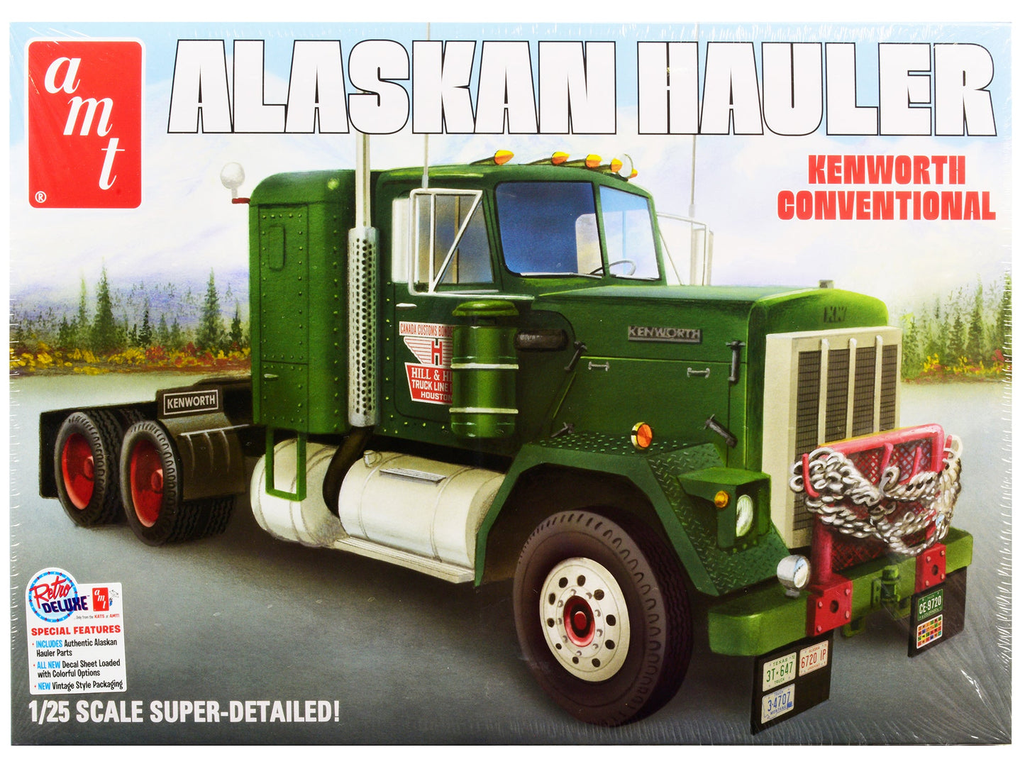 Skill 3 Model Kit Kenworth Conventional Tractor "Alaskan Hauler" 1/25 Scale Model