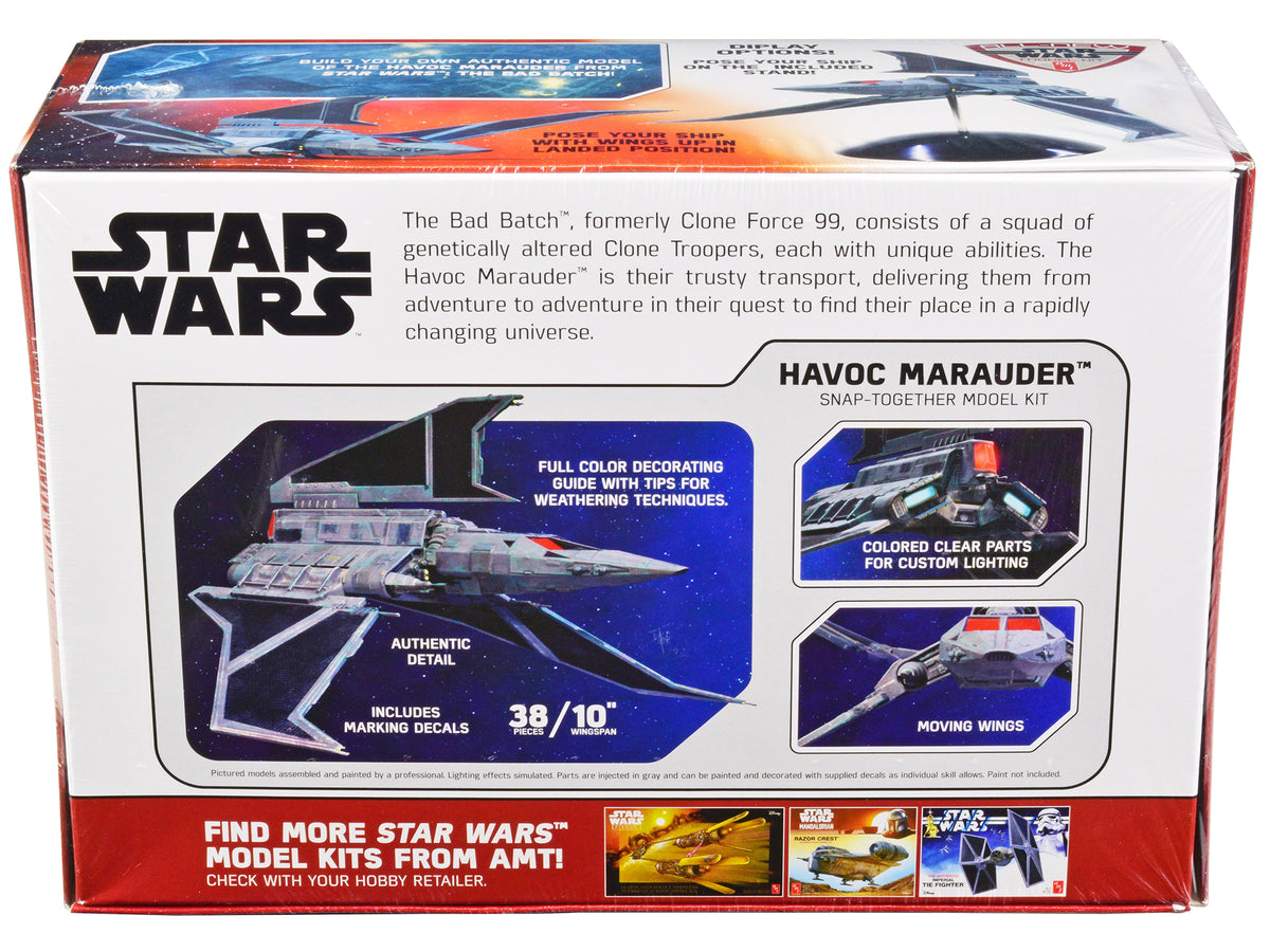 Skill 2 Model Kit Havoc Marauder Space Ship "Star Wars: The Bad Batch" (2021-Current) TV Series 1/144 Scale Model