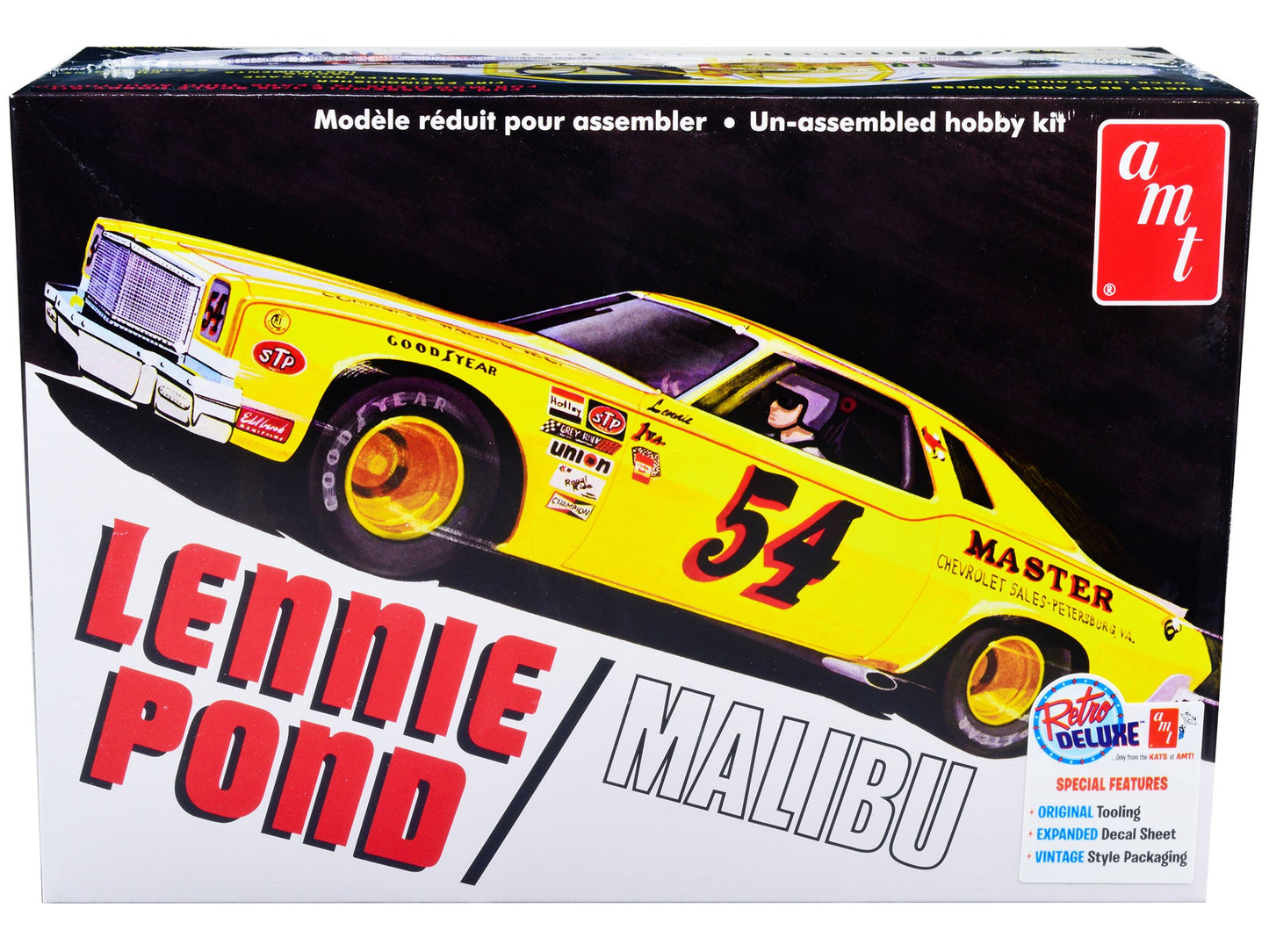 Skill 2 Model Kit 1974 Chevrolet Malibu Stock Car #54 Lennie Pond 1/25 Scale Model