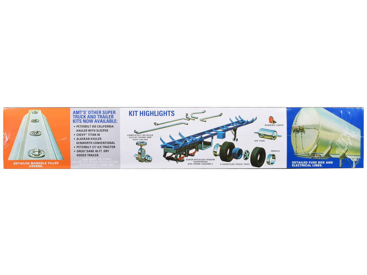 Skill 3 Model Kit Fruehauf Tanker Trailer "Gulf Oil" 1/25 Scale Model