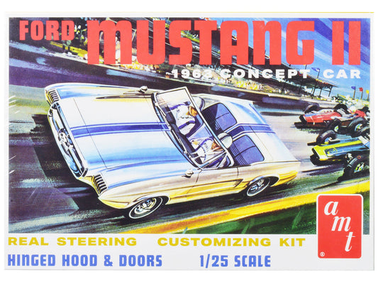 Skill 2 Model Kit 1963 Ford Mustang II Concept Car 1/25 Scale Model