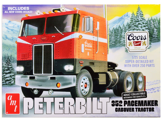Skill 3 Model Kit Peterbilt 352 Pacemaker Cabover Tractor "Coors" 1/25 Scale Model