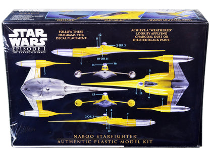 Skill 2 Model Kit Naboo Starfighter Spaceship "Star Wars: Episode I - The Phantom Menace" (1999) Movie 1/48 Scale Model