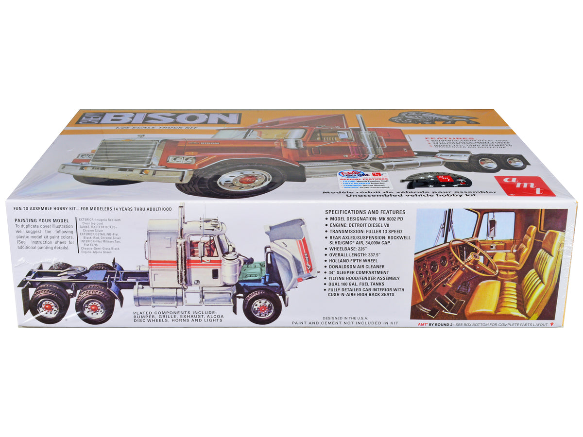 Skill 3 Model Kit Chevrolet Bison Truck Tractor 1/25 Scale Model