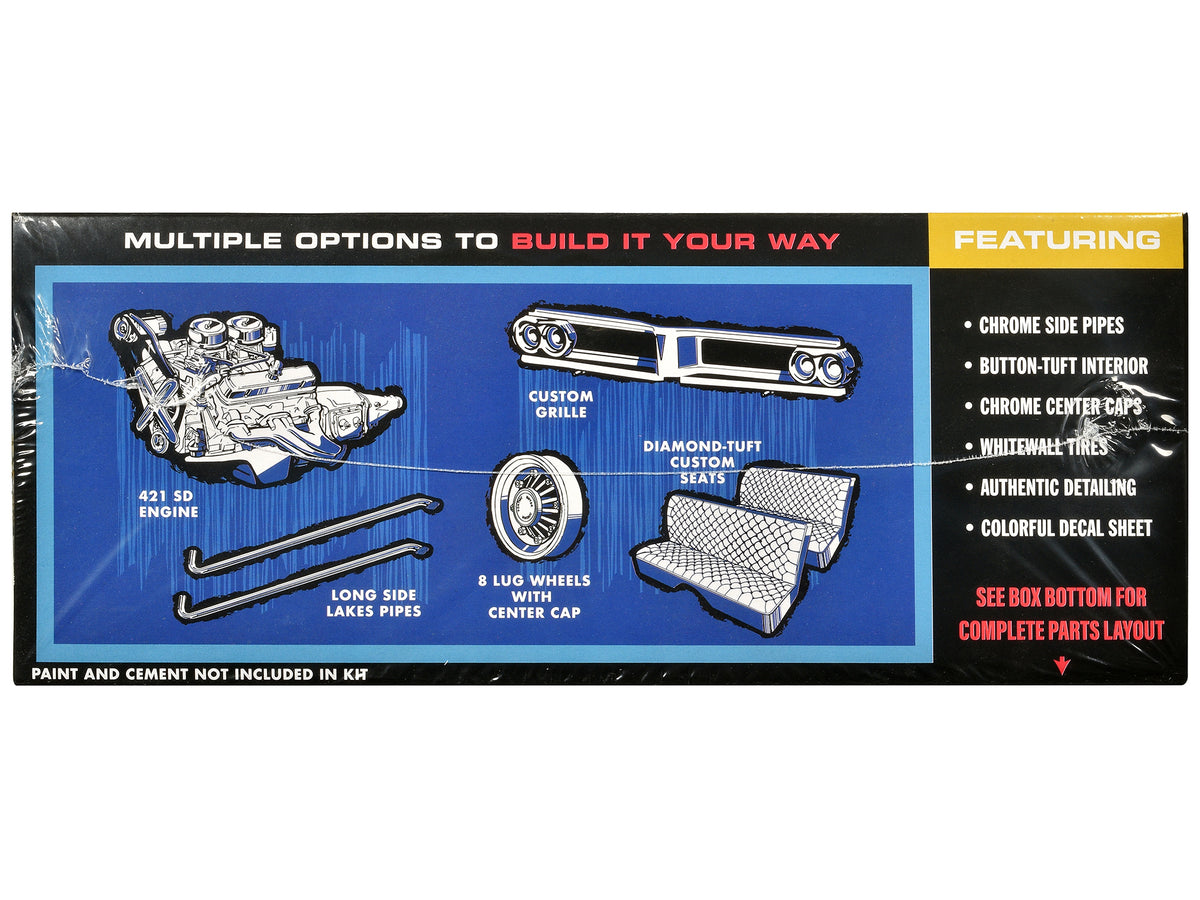 Skill 2 Model Kit 1962 Pontiac Catalina Super Stock 3-in-1 Kit 1/25 Scale Model