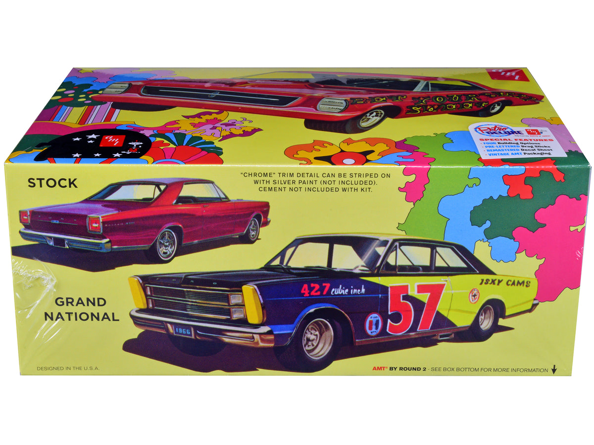 Skill 2 Model Kit 1966 Ford Galaxie 500 Hardtop "Sweet Bippy" 4-in-1 Kit 1/25 Scale Model