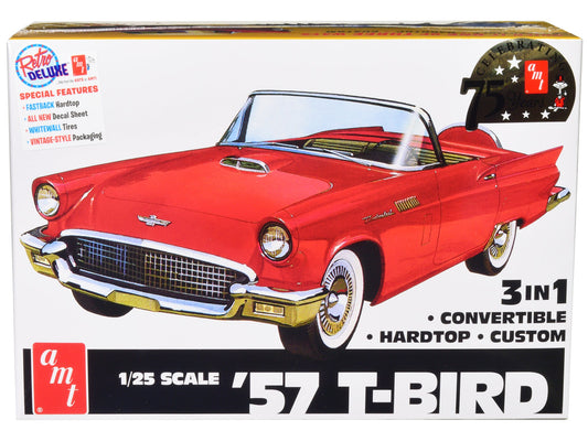 Skill 2 Model Kit 1957 Ford Thunderbird 3-in-1 Kit 1/25 Scale Model