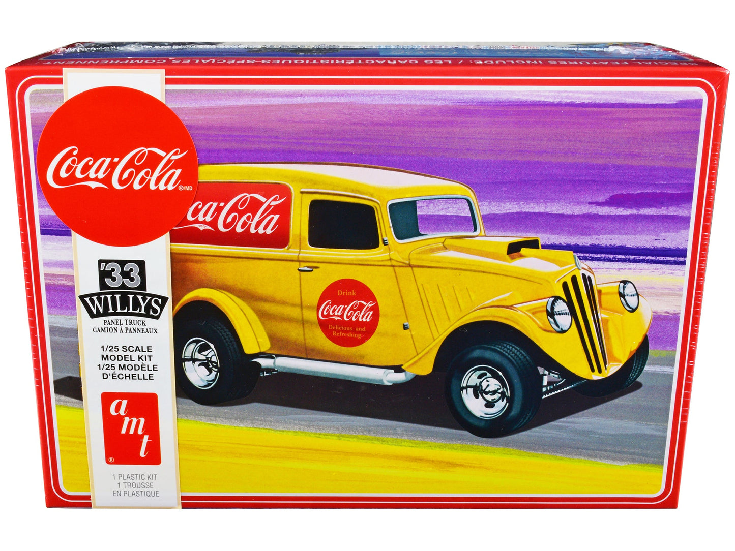 Skill 2 Model Kit 1933 Willys Panel Truck "Coca-Cola" 1/25 Scale Model
