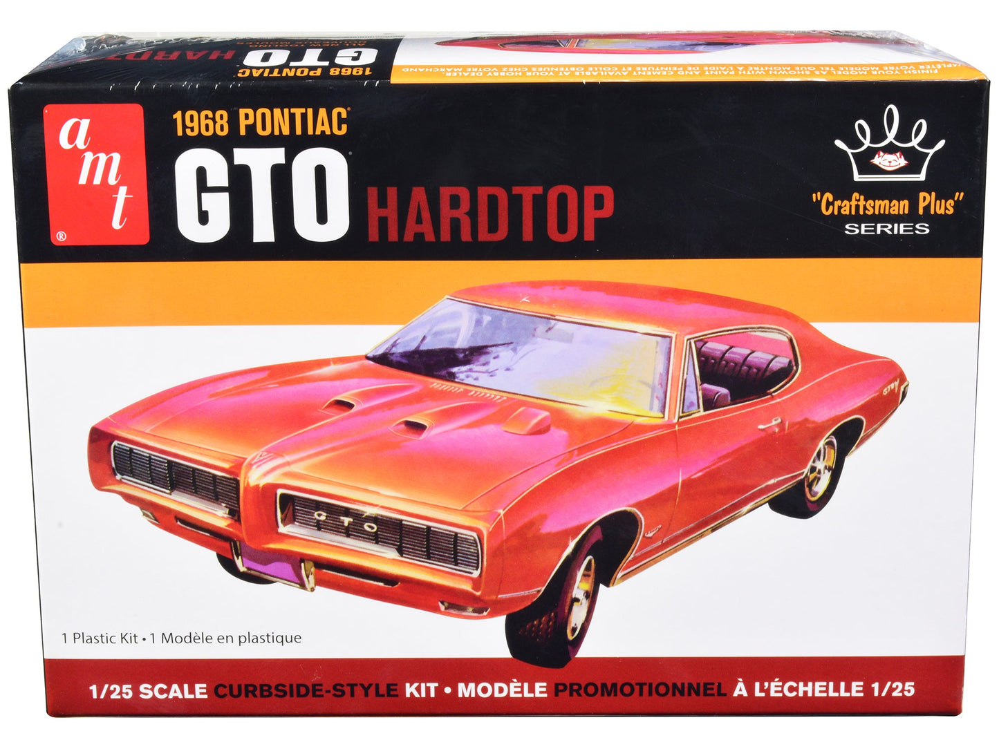 Skill 2 Model Kit 1968 Pontiac GTO Hardtop "Craftsman Plus" Series 1/25 Scale Model