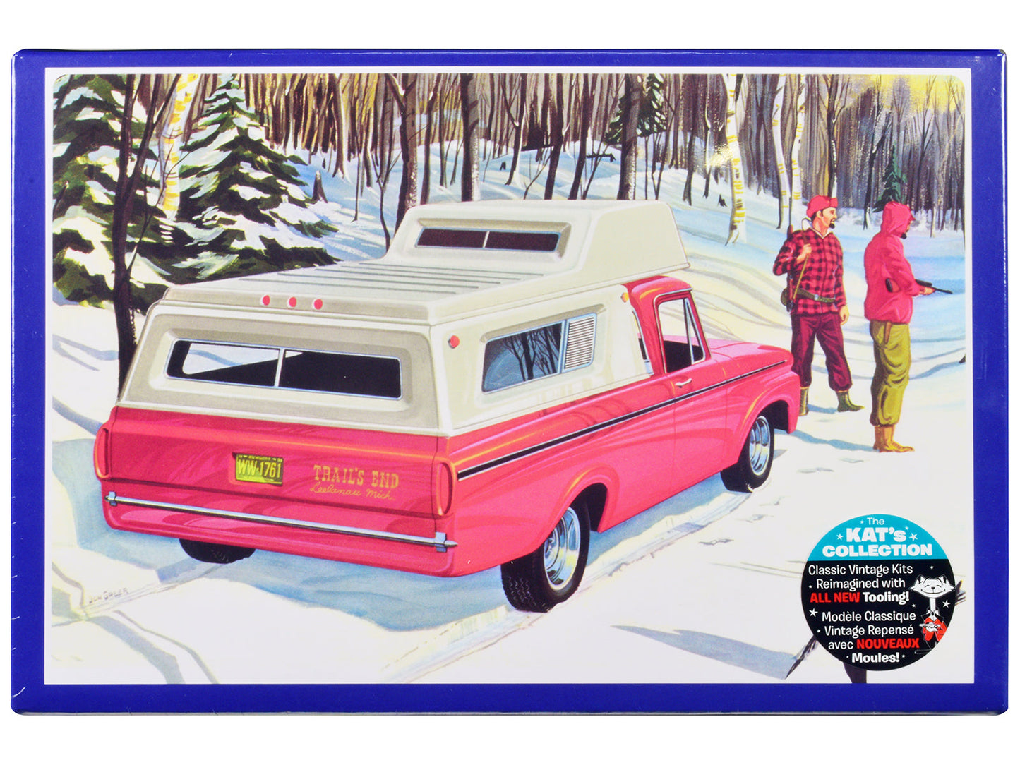 Skill 2 Model Kit 1963 Ford F-100 Camper Pickup Truck 3-in-1 Kit 1/25 Scale Model