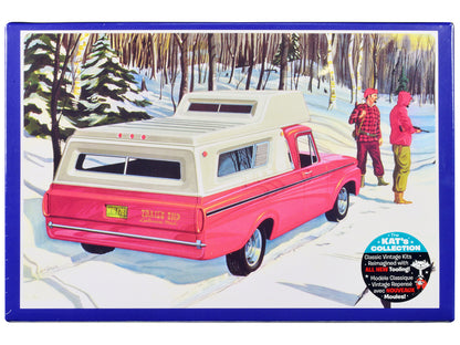 Skill 2 Model Kit 1963 Ford F-100 Camper Pickup Truck 3-in-1 Kit 1/25 Scale Model