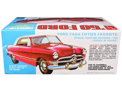 Skill 2 Model Kit 1950 Ford Convertible "Street Rods" 3-in-1 Kit 1/25 Scale Model