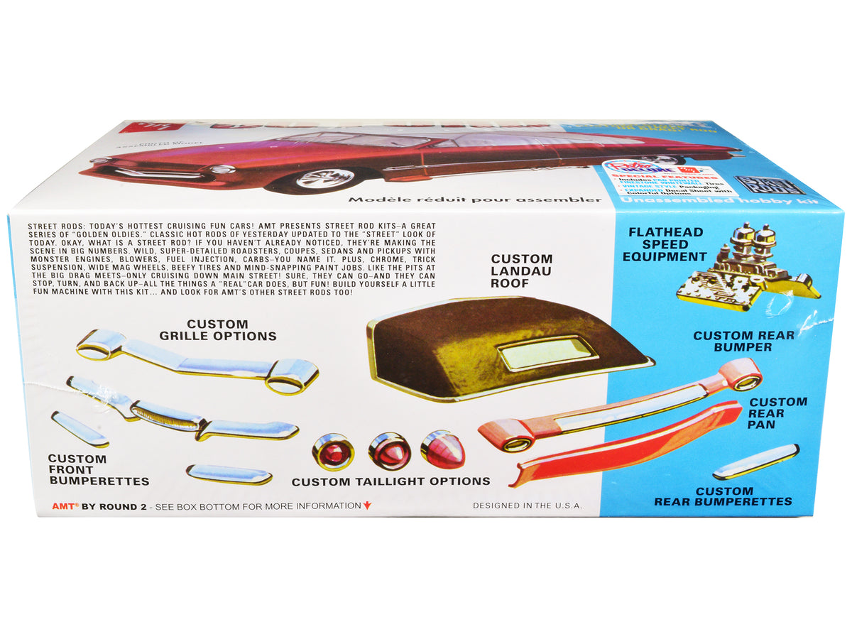 Skill 2 Model Kit 1950 Ford Convertible "Street Rods" 3-in-1 Kit 1/25 Scale Model