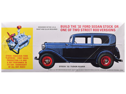 Skill 2 Model Kit 1932 Ford Tudor Sedan "Street Rods" Series 1/25 Scale Model