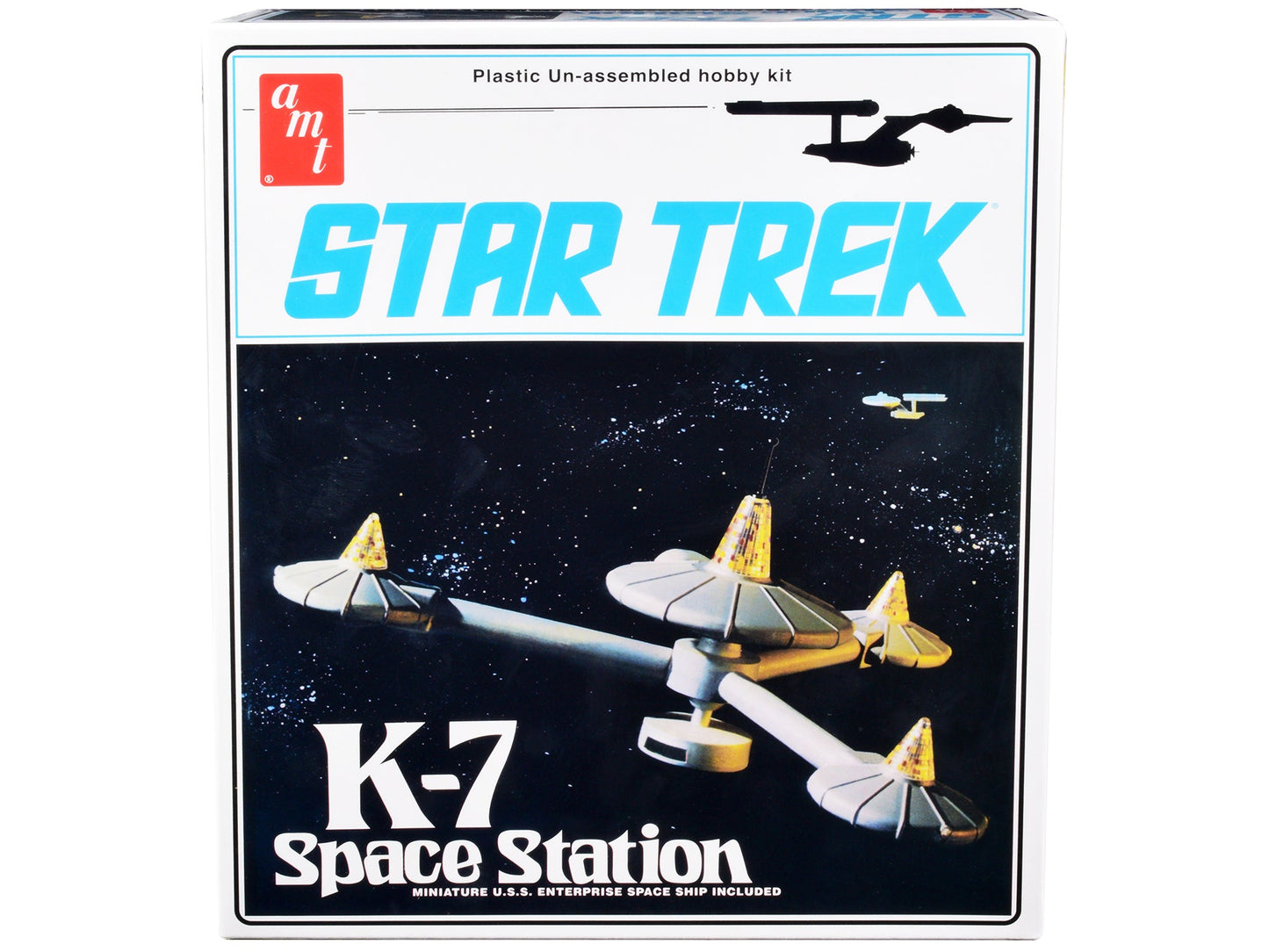 Skill 2 Model Kit K-7 Space Station "Star Trek" (1966-1969) TV Series 1/7600 Scale Model