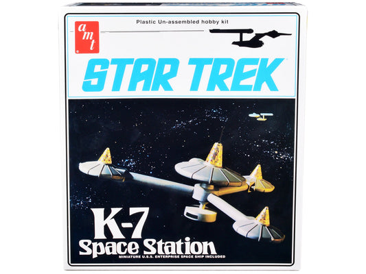 Skill 2 Model Kit K-7 Space Station "Star Trek" (1966-1969) TV Series 1/7600 Scale Model