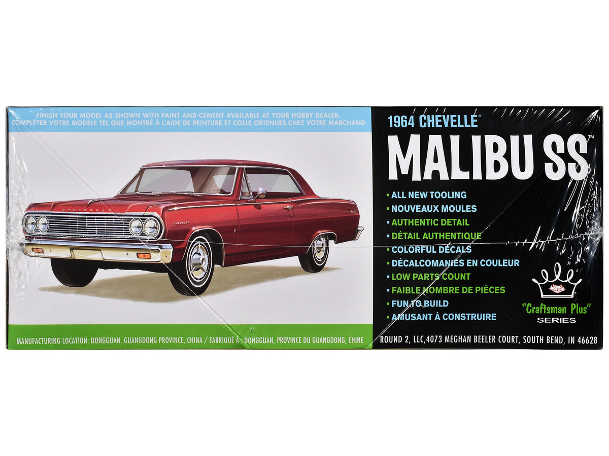 Skill 2 Model Kit 1964 Chevrolet Chevelle Malibu SS "Craftsman Plus" Series 1/25 Scale Model