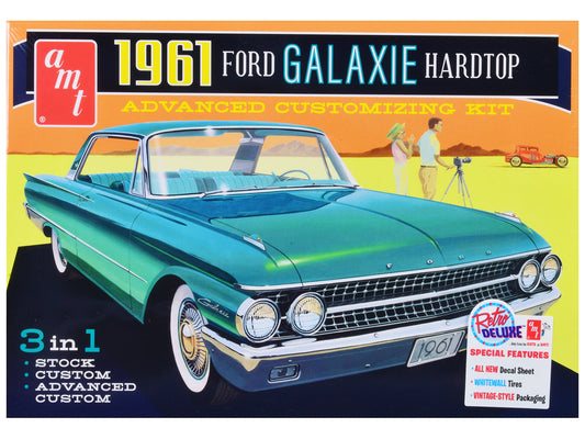 Skill 2 Model Kit 1961 Ford Galaxie Hardtop 3-in-1 Kit 1/25 Scale Model