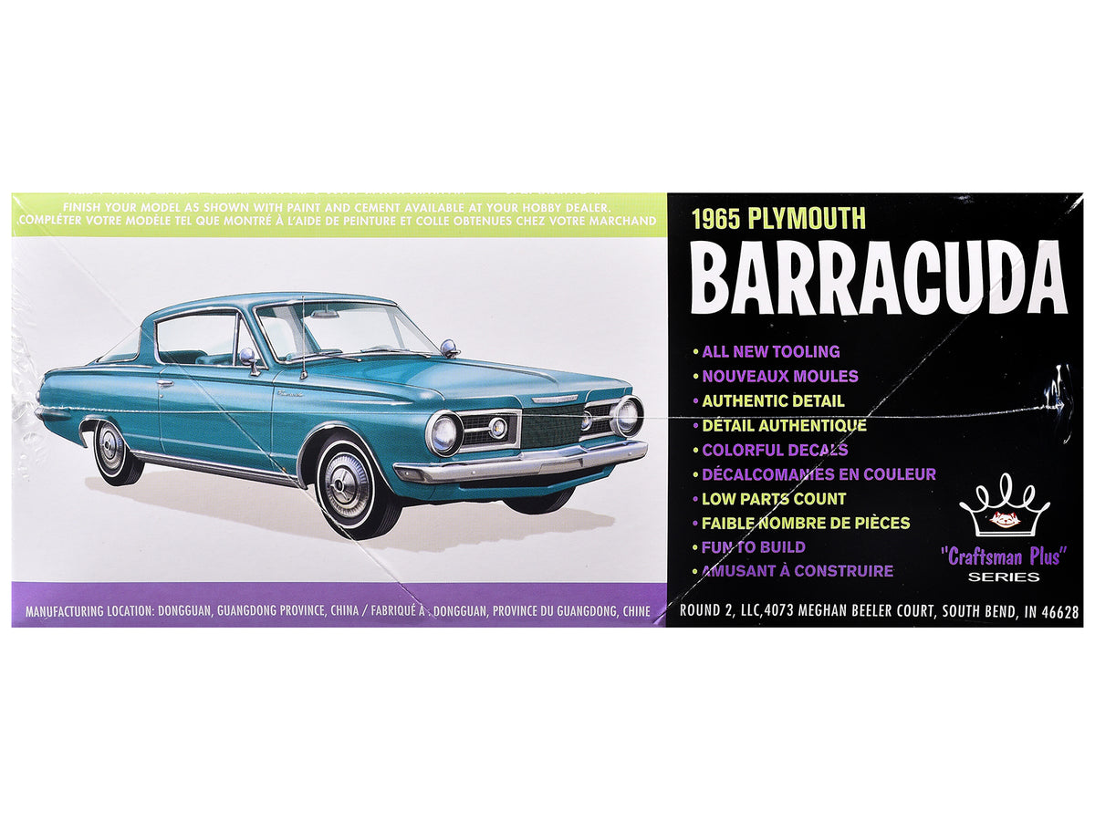 Skill 2 Model Kit 1965 Plymouth Barracuda "Craftsman Plus" Series 1/25 Scale Model