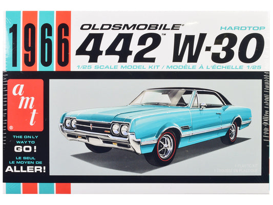 Skill 2 Model Kit 1966 Oldsmobile 442 W-30 Hardtop 1/25 Scale Model
