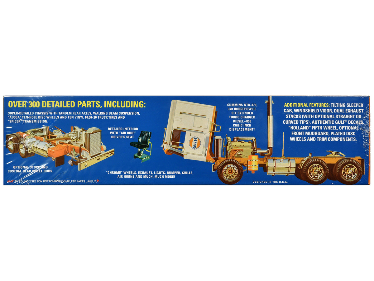 Skill 3 Model Kit Kenworth K-123 Cabover Truck Tractor "Gulf Oil" 1/25 Scale Model