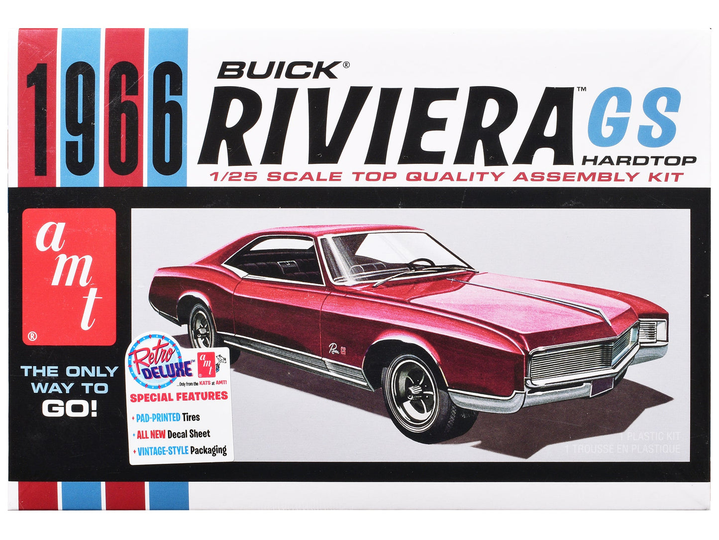Skill 2 Model Kit 1966 Buick Riviera GS 1/25 Scale Model