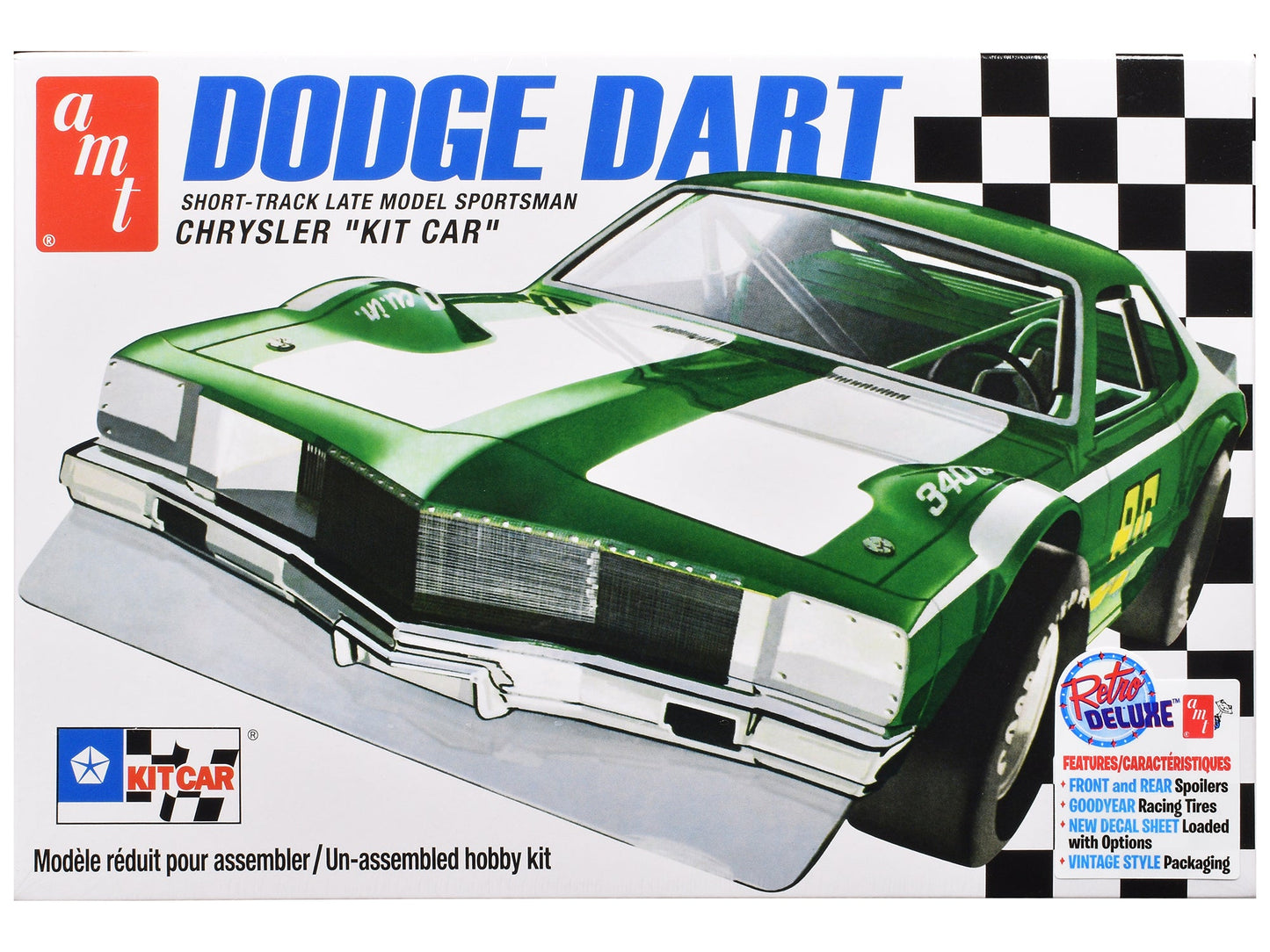 Skill 2 Model Kit Dodge Dart Sportsman Short Track "Kit Car" 1/25 Scale Model