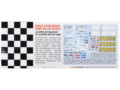 Skill 2 Model Kit Dodge Dart Sportsman Short Track "Kit Car" 1/25 Scale Model