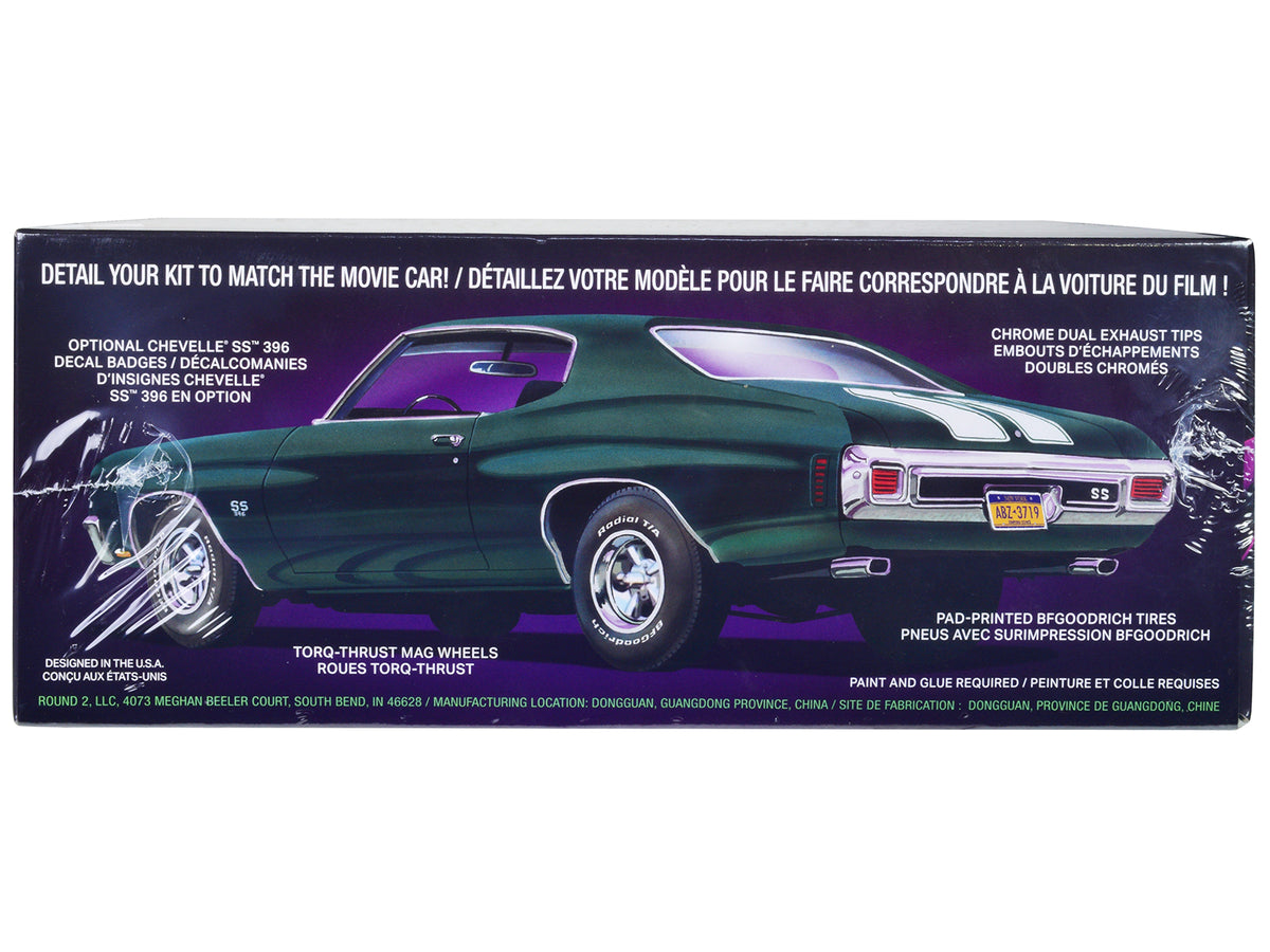 Skill 2 Model Kit 1970 Chevrolet Chevelle SS "John Wick" (2014) Movie 1/25 Scale Model