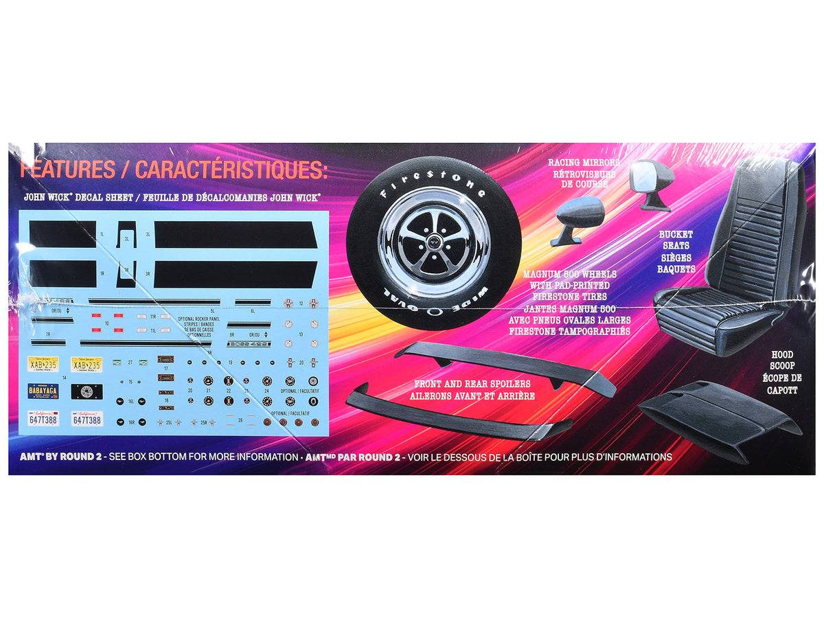 Skill 2 Model Kit 1969 Ford Mustang "John Wick" (2014) Movie 1/25 Plastic Model