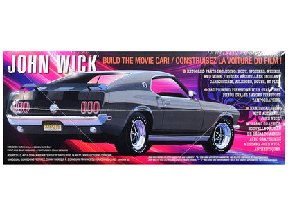 Skill 2 Model Kit 1969 Ford Mustang "John Wick" (2014) Movie 1/25 Plastic Model