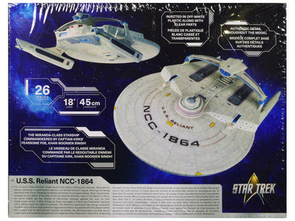 Skill 2 Model Kit U.S.S. Reliant NCC-1864 Space Craft "Star Trek II: The Wrath of Khan" (1982) Movie 1/537 Scale Model