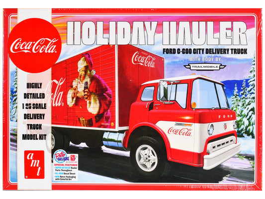 Skill 3 Model Kit Ford C-600 City Delivery Truck "Holiday Hauler - Coca-Cola" 1/25 Scale Model