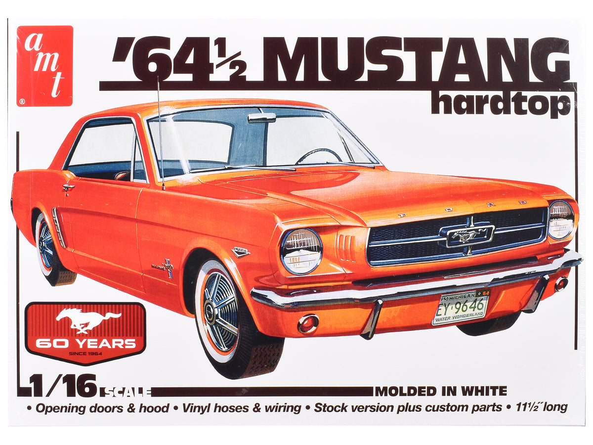 Skill 3 Model Kit 1964 1/2 Ford Mustang Coupe 60th Anniversary 1/16 Scale Model