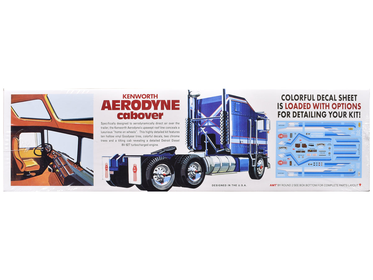 Skill 3 Model Kit Kenworth Aerodyne Cabover Truck Tractor 1/25 Scale Model