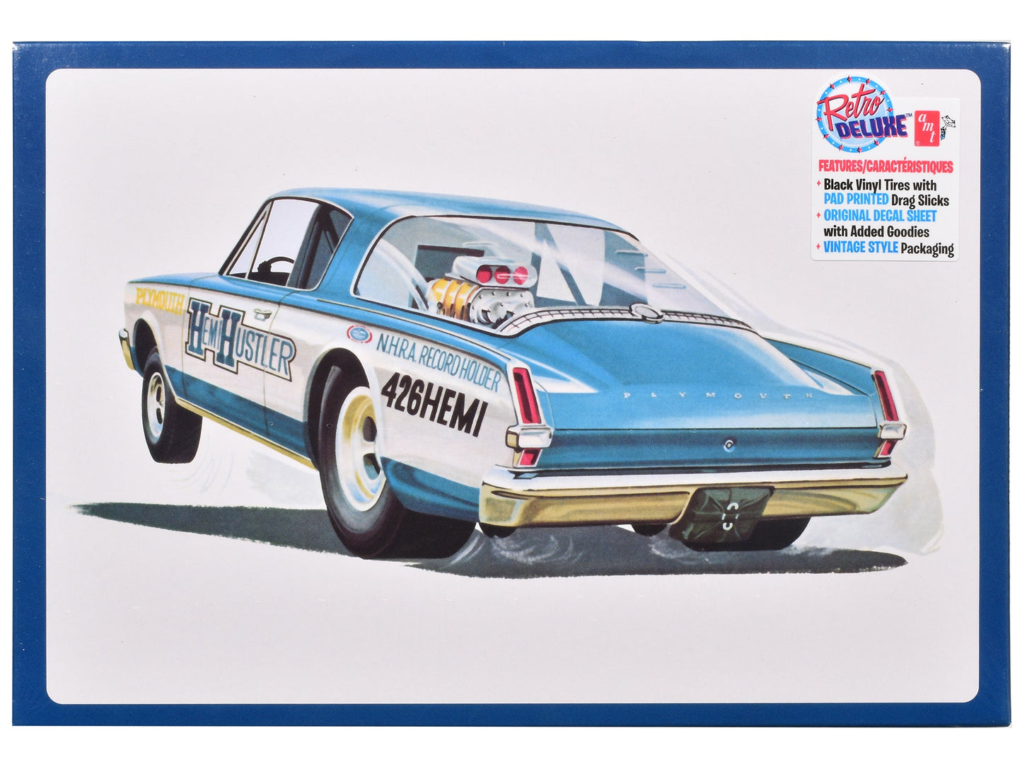 Skill 2 Model Kit 1966 Plymouth Barracuda Funny Car "Hemi Hustler" 1/25 Scale Model