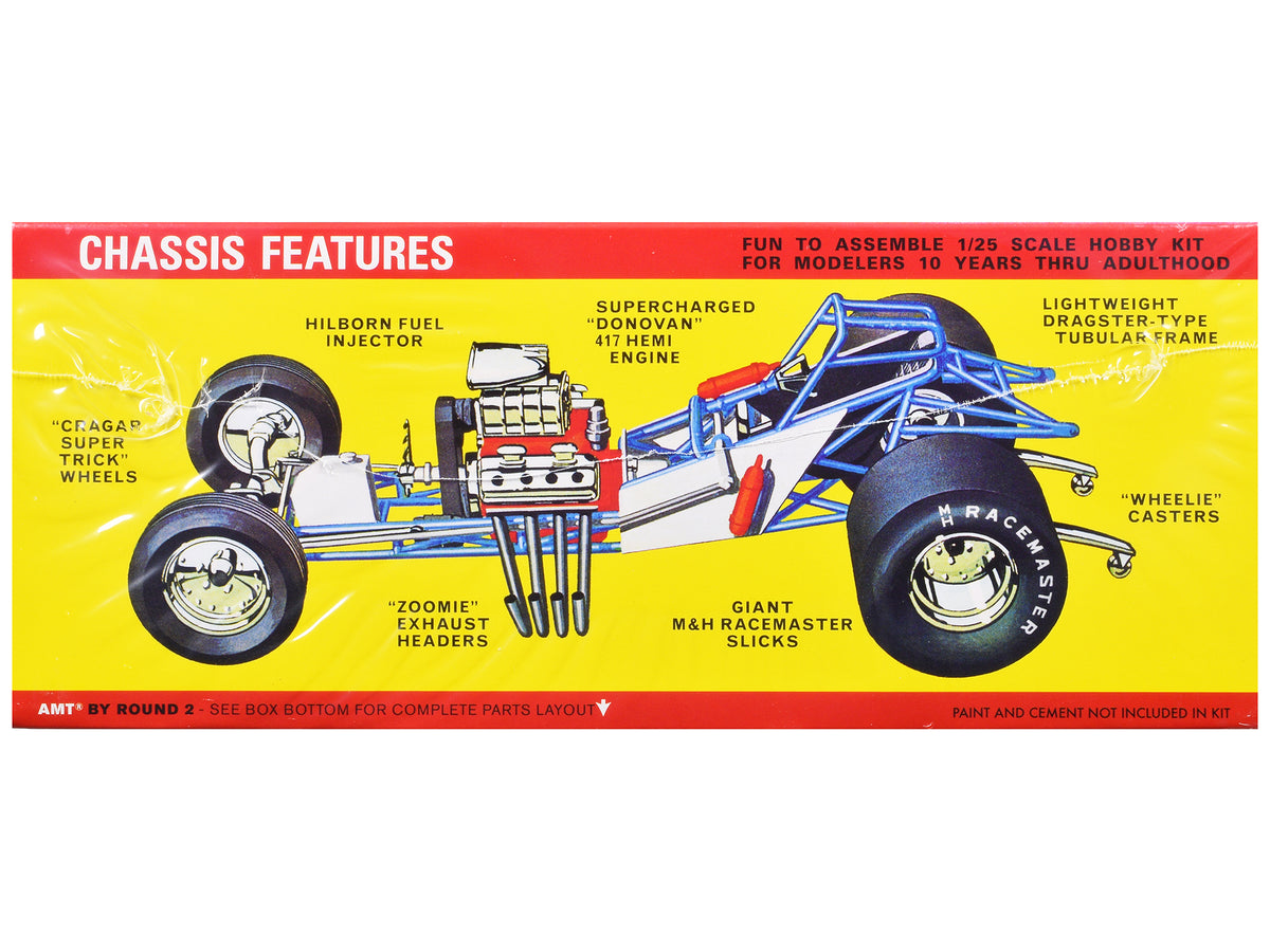 Skill 2 Model Kit Plymouth Funny Car "Mopower" 1/25 Scale Model