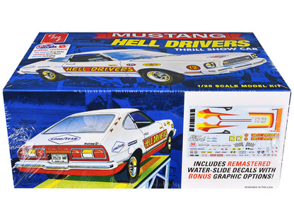 Skill 2 Model Kit 1977 Ford Mustang "Hell Drivers" Thrill Show Car 1/25 Scale Model