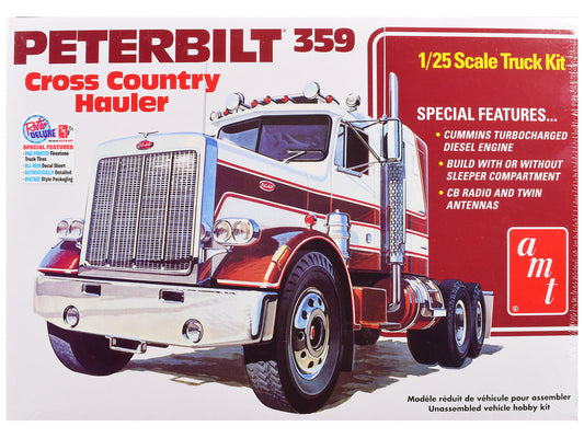 Skill 3 Model Kit Peterbilt 359 "Cross Country Hauler" 1/25 Scale Model