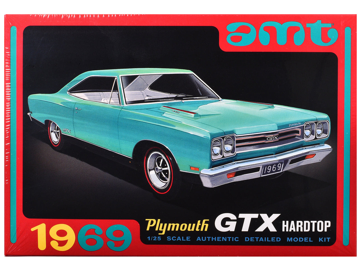 Skill 2 Model Kit 1969 Plymouth GTX Hardtop 1/25 Scale Model