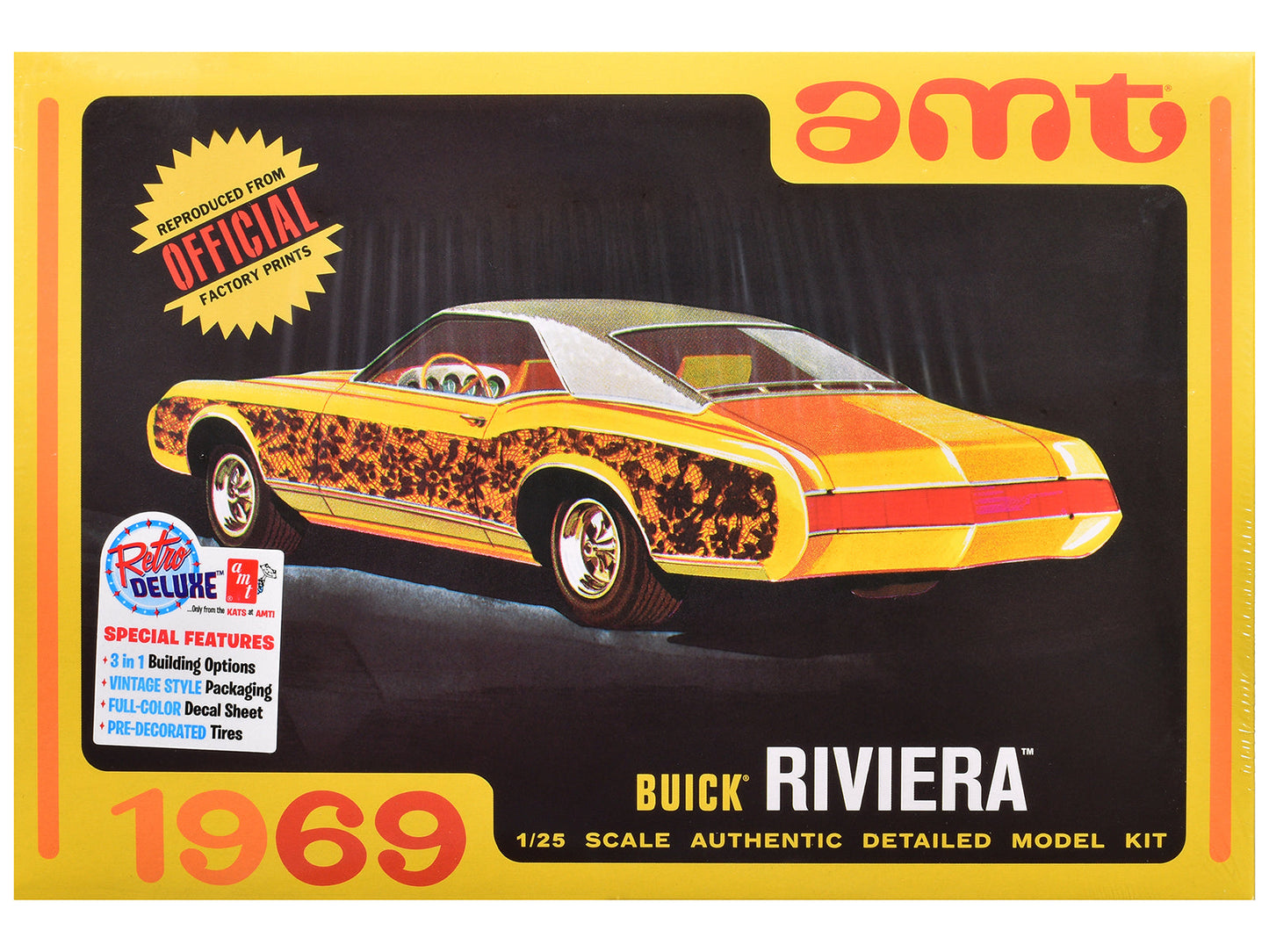 Skill 2 Model Kit 1969 Buick Riviera 1/25 Scale Model
