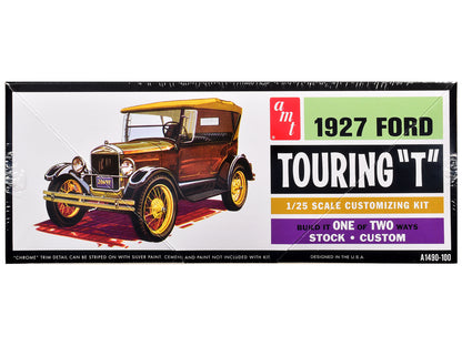 Skill 2 Model Kit 1927 Ford Model T Touring 2 in 1 Kit 1/25 Scale Model