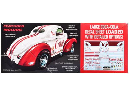 Skill 2 Model Kit 1940 Willys Coupe "Coca-Cola Race Team" 1/25 Scale Model