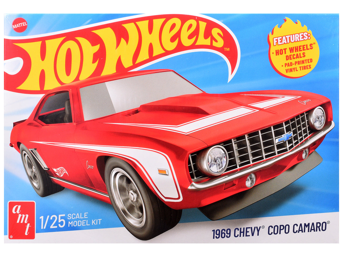 Skill 2 Model Kit 1969 Chevrolet COPO Camaro "Hot Wheels" 1/25 Scale Model