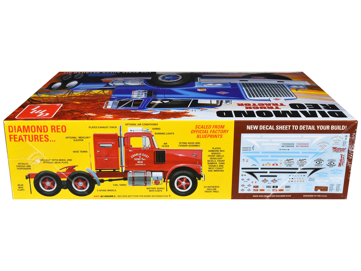 Skill 3 Model Kit Diamond Reo Truck Tractor 1/25 Scale Model