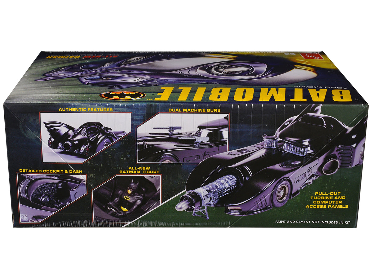 Skill 2 Model Kit Batmobile with Seated Batman Figure "Batman" (1989) Movie 1/25 Scale Model