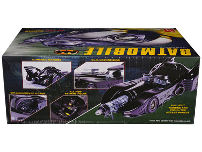 Skill 2 Model Kit Batmobile with Seated Batman Figure "Batman" (1989) Movie 1/25 Scale Model